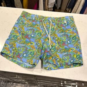 Paisley Polo Swim Trunks